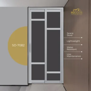 Aluminum-Slide-Swing-Toilet-Door SD-7082