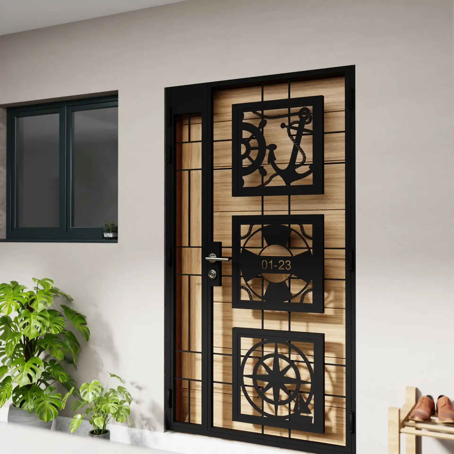 bto wall art gate design