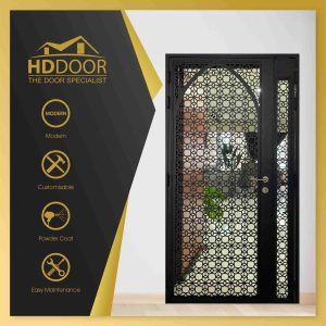 A 3D hexagon laser cut gate can help to block out unwanted views and create a more private outdoor space. It is also a great way to add some security to your home