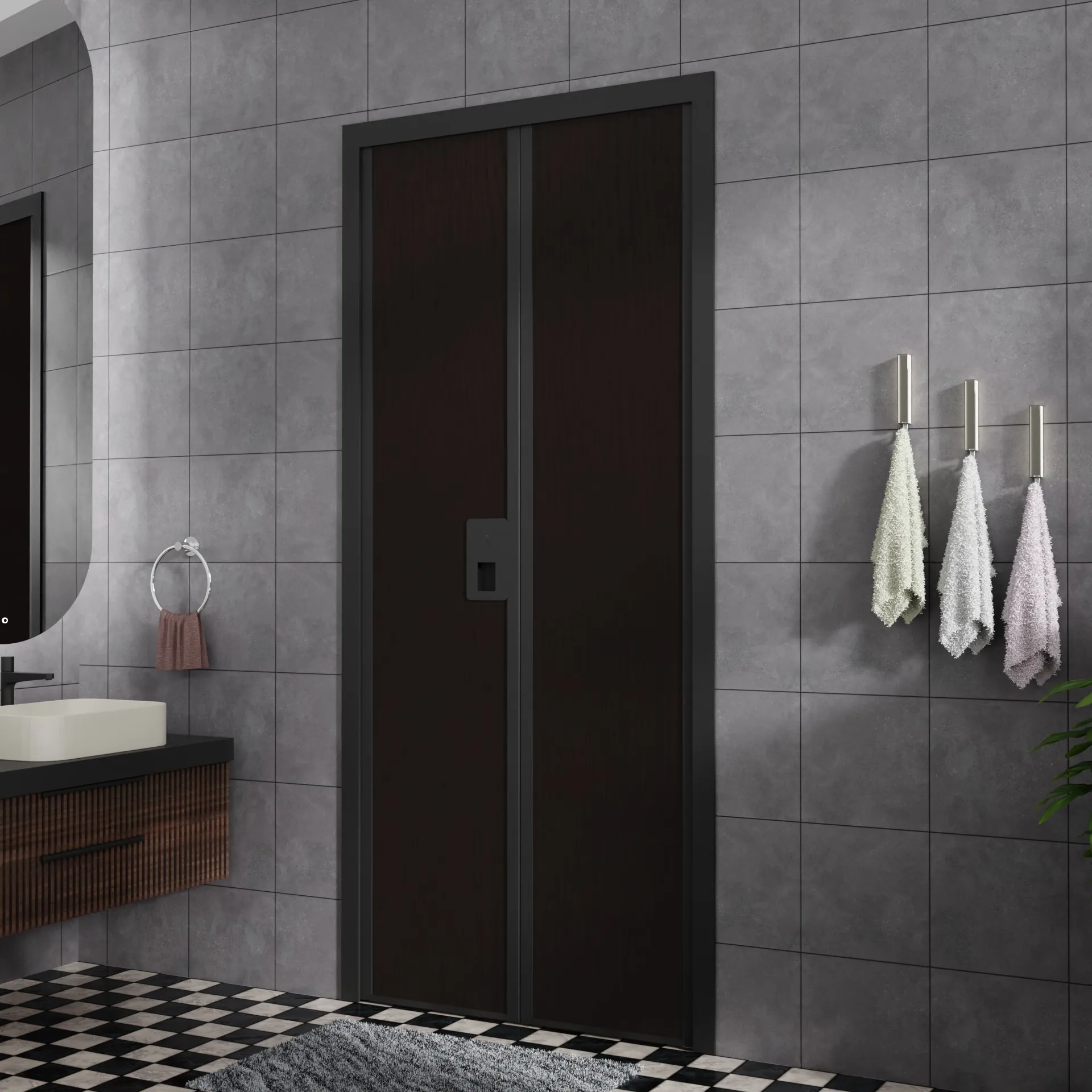 Alulux Folding Toilet Door